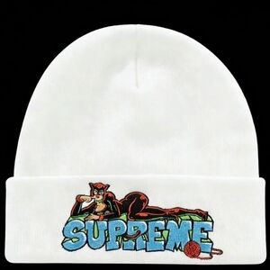 Brand New White Catwoman Supreme Beanie